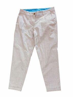 Talbots The Weekend Chino Pinstriped Ankle Pants Women’s Size 6 Petite EC